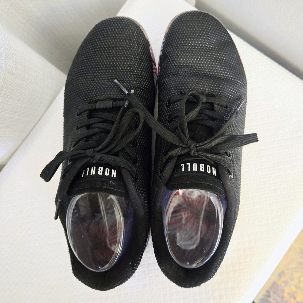 NoBull Midnight Palm Shoes Wm Sz 9.5 Sneakers Cross Trainers Black Pink Athletic - Picture 4 of 9